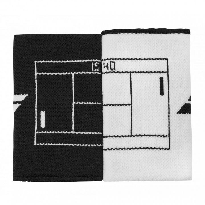 Babolat Reversible Jumbo Wristband 2x White / Black